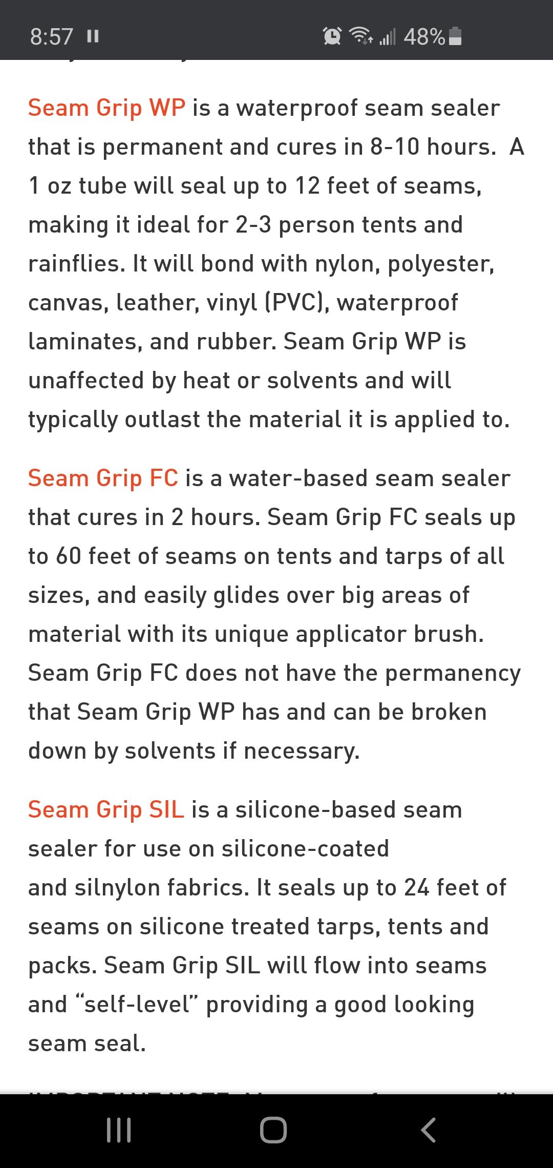 Seam Grip Adhesion? - DIY Packraft